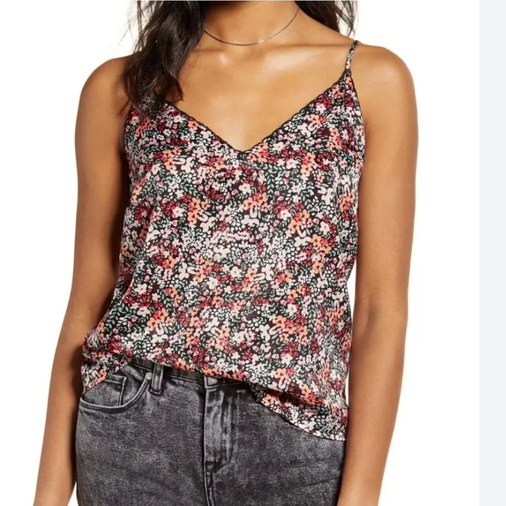 BP Floral Satin Cami Sz XS